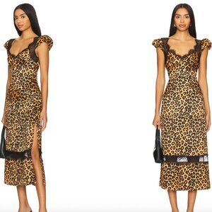Free People Foolish Heart Leopard Print Dress